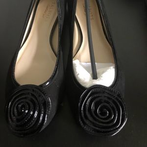 NWT Talbots Black Winny Flats, Size 8